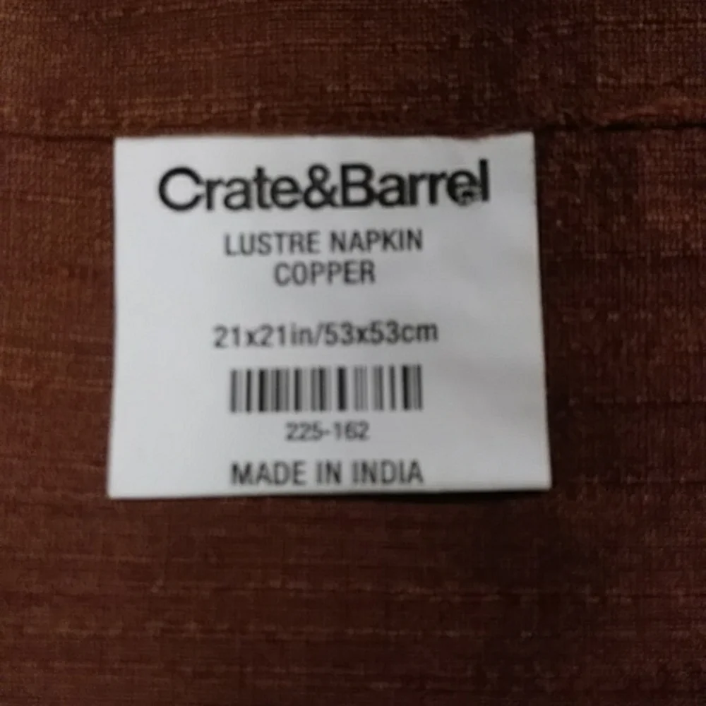 Crate & Barrel napkins